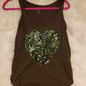 Green Sparkly Tank top!